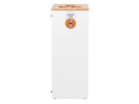Afvalinzamelingsunit Lune Paxa Medium Bekerbak 34 Liter Wit Bamboe