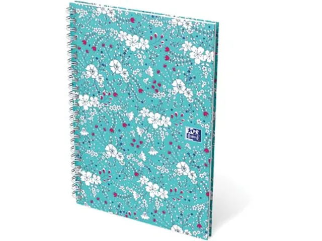 Floral hardcover spiraalschrift B5 gelijnd assorti