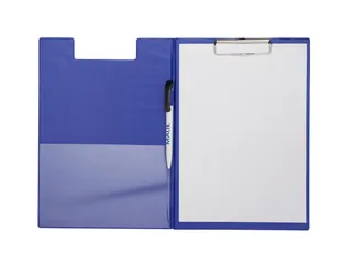 Klembordmap MAUL A4 staand PVC met penlus en insteek blauw - 3