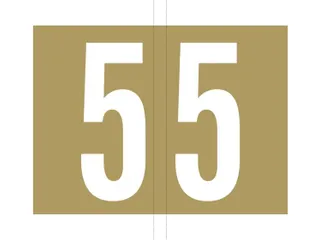Jalema codetab 5 Goud gelamineerd, rol van 500 tabs - 1