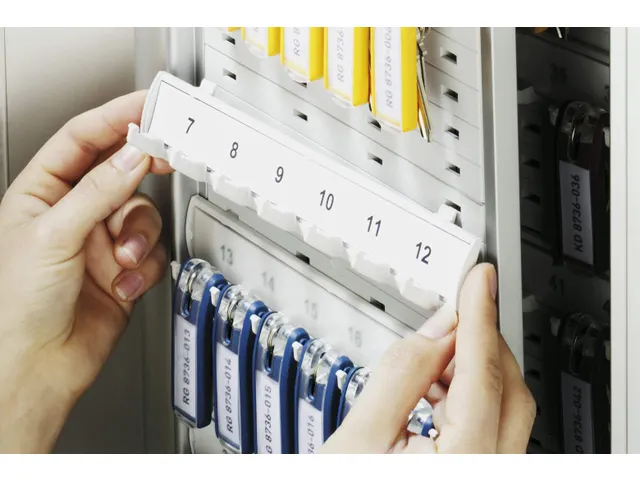 Sleutelkast aluminium Durable 302x400x118mm 54 Sleutels