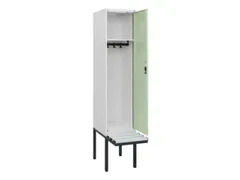 locker met bank,HxBxD 1950x400x815mm,1vak,vak B 400mm,cilinderslot
