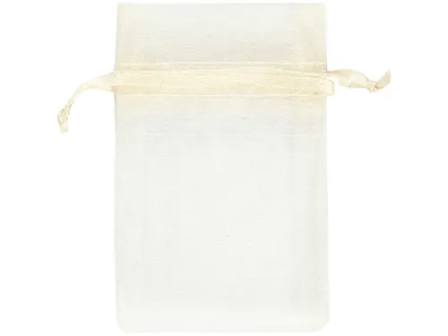 Organza zakjes Creativ Company 7x10cm 10 stuks off-white