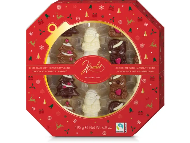 Chocolade Kerstfiguurtjes 250 Gram Chocolade