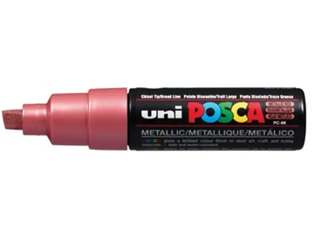 uni-ball Paint Marker Posca PC-8K rood metaal