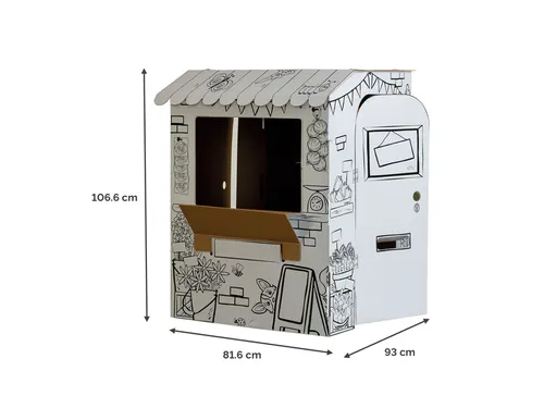 Kartonnen Marktkraam XL Bankers Box Play inkleurbaar
