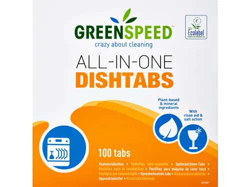 Vaatwastabletten Greenspeed All In One 100 stuks