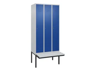 locker voor scheiding van kleding,HxBxD 2120x900x815mm,3vak - 1