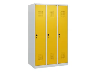 schoollocker,HxBxD 1530x900x500mm,3vak,vak B 300mm,draaigrendel - 2