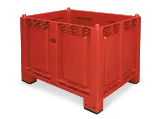 Stapelcontainer Pp Hxbxd 850x1200x800mm 550 Liter 4Poten Rood - 2