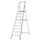 platformladder,bordes HxBxD 2110x440x400mm,9treden,aluminium