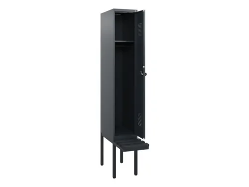 locker met bank,HxBxD 1950x300x815mm,1vak,vak B 300mm,draaigrendel