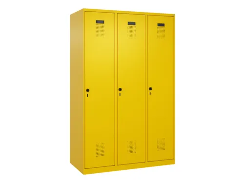 locker,HxBxD 1850x1200x500mm,3vak,vak B 400mm,draaigrendel