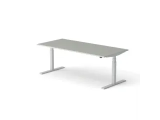 Elektrisch ihv bureau HxBxD 640-1300x2000x900mm blad grijs - 1