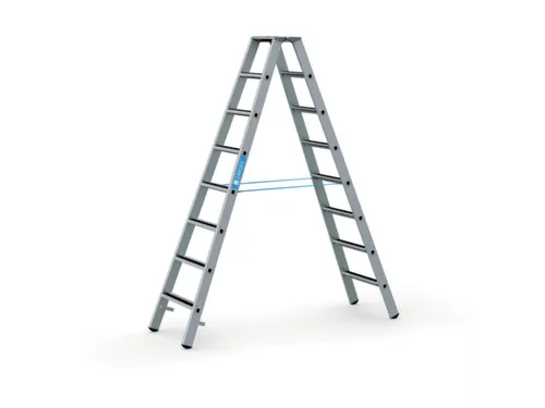 veiligheidsladder,beide zijden,2x8treden m. R13-laag,balk L 2,27m