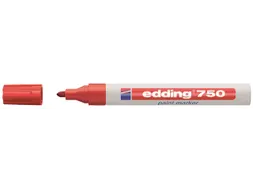 Viltstift edding 750 lakmarker rond rood 2-4mm
