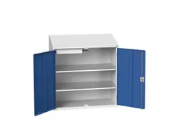 lessenaarkast 1130x1050x550mm 2 legborden 1 lade RAL7035+RAL5010
