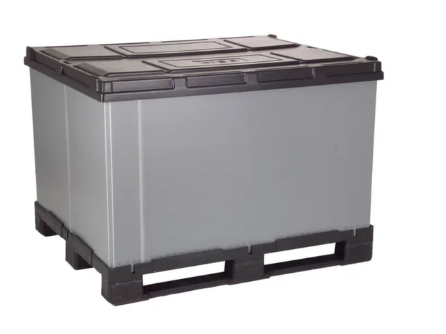 Pallet-Vouwkrat Hxlxb 1000X1200X1110Mm Kunststof 3Sleden
