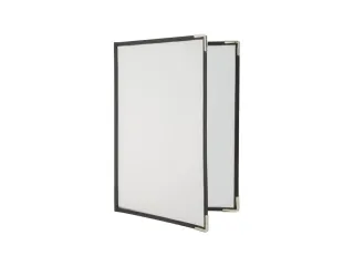 Menukaart Securit A4 2-delig voor 4 pagina's transparant 3 stuks - 3