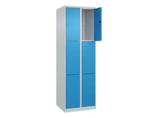 lockerkast,HxBxD 1850x600x500mm,2x3vakken,vak B 300mm,cil.-slot - 1
