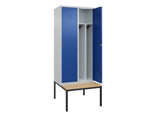 locker voor scheiding van kleding,HxBxD 2120x800x815mm,2vak