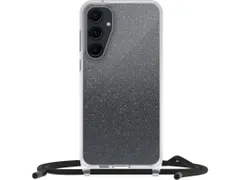 React Necklace Hoesje met koord Galaxy A55 5g transparant glitter