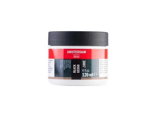 Gesso Amsterdam Mini 3007 120ml zwart