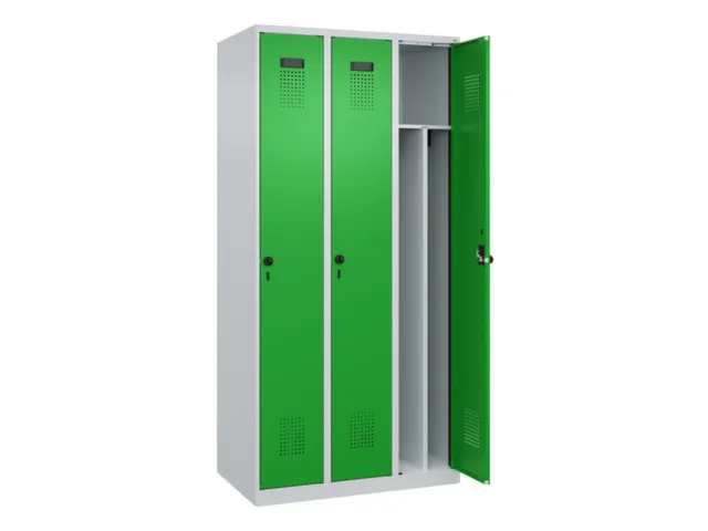 locker voor scheiding van kleding,HxBxD 1850x900x500mm,3vak