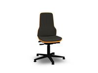 Neon 1 Werkplaatsstoel 9560 Pur Zwart Flexband Oranje 450-620mm