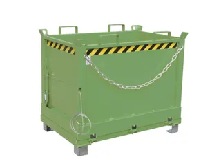 klapbodemcontainer,HxLxB 860x800x1200mm,0,5m³,hijsogen,vorksloffen - 1