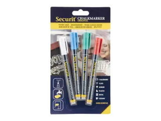 Krijtstift Securit Sma-100 Rond Assorti 1-2mm Blister à 4st - 2