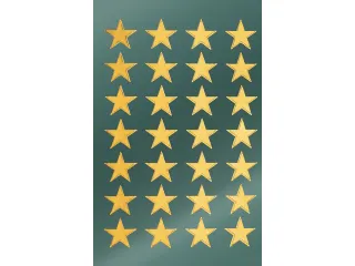 etiket Z-design Christmas pakje a 2 vel gouden sterren - 3