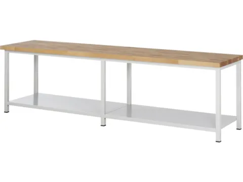 werkbank,HxBxD 840-1040x3000x700mm,beukblad,draagverm. 1250kg