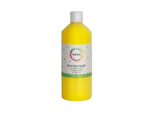 Plakkaatverf Qrea geel 500ml - 1