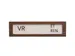 Premium Schuifbord Donker Houtlook Wit Niet Storen 150x40mm