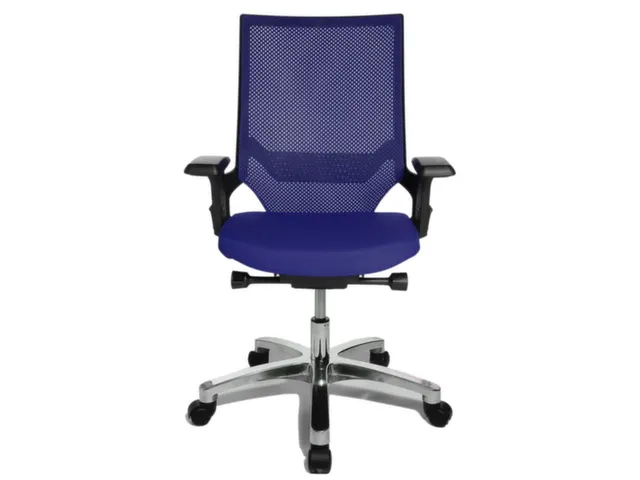 Siège De Bureau Pivotant Bleu Assise Hxlxp 420-550X480X460Mm Mécan.