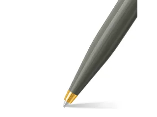 Balpen SHEAFFER VFM 9427 Glossy Light Gray met PVD Gold-Tone Trim - 4