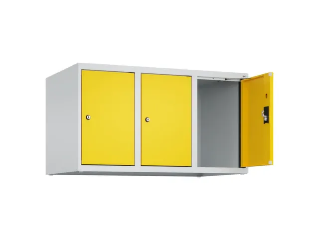 opzetkast,v. locker,3vak.,vak B 300mm,HxBxD 500x900x500mm,cilinderslot