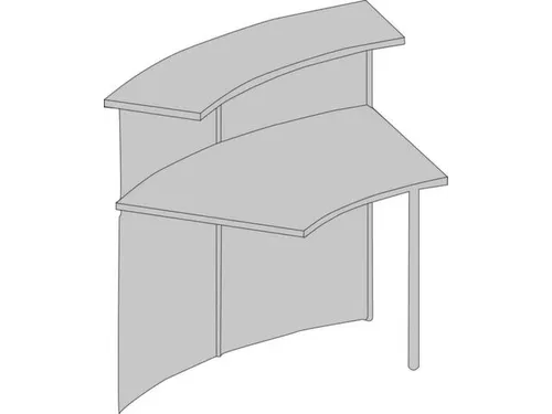 Balieprogramma Genua Aanbouwelement Staal 1150x1180x700mm 45°