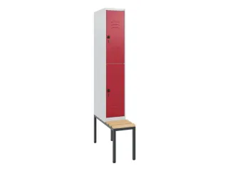 Dubbeldekse dekenkist,HxBxD 1950x300x815mm,1x2vak.,vak B 300mm - 1
