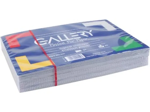 Gallery Envelop Wit 114x162 Gegomd 50 Stuks