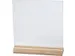 Glasplaat Creativ Company 15.5cmx15.5cm met houten voet 10 stuks