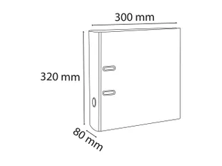 Ordner PP Prem'Touch A4maxi 80mm roze - 11