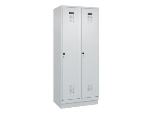 locker,HxBxD 1950x800x500mm,2vak,vak B 400mm,draaigrendel,sokkel