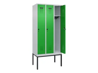 locker,HxBxD 2120x900x500mm,3vak,vak B 300mm,draaigrendel - 1