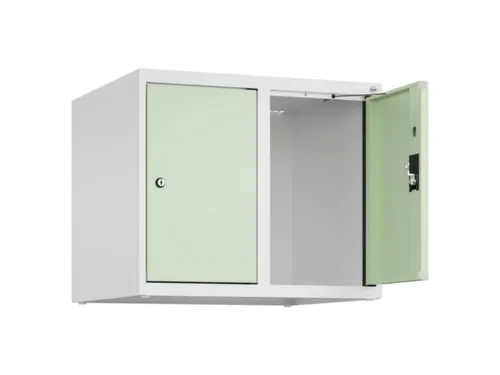 opzetkast,v. locker,2vak.,vak B 300mm,HxBxD 500x600x500mm,cilinderslot