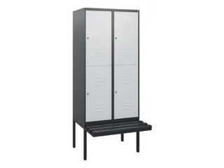Dubbeldekse dekenkist,HxBxD 1950x800x815mm,2x2vak.,vak B 400mm - 1
