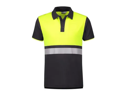 Polo Santino Hamburg, gris/jaune, taille 4XL, la piece