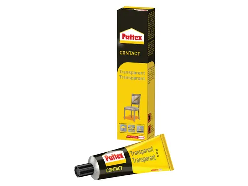 Contactlijm Pattex tube 50 gram op blister transparant