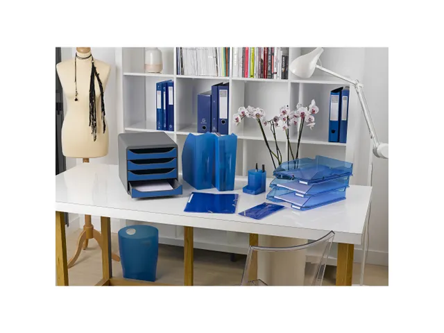 Brievenbak COMBO MID I blauw/glos/transp.